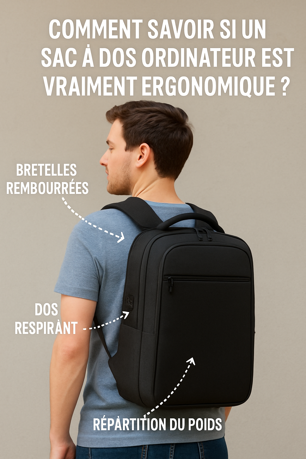 Comment savoir si un sac à dos ordinateur est vraiment ergonomique