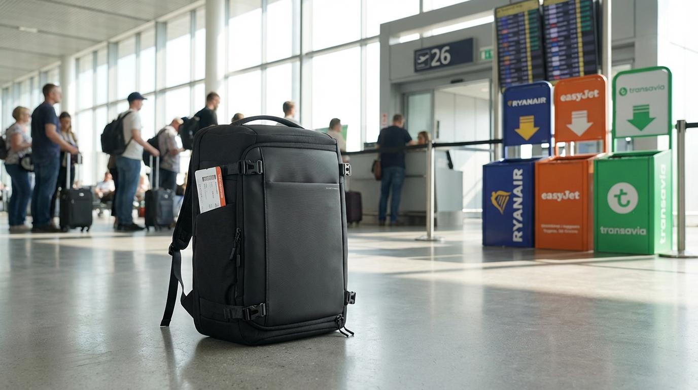 Sac à dos ordinateur cabine low-cost (Ryanair, EasyJet, Transavia…) : quelles dimensions respecter ?