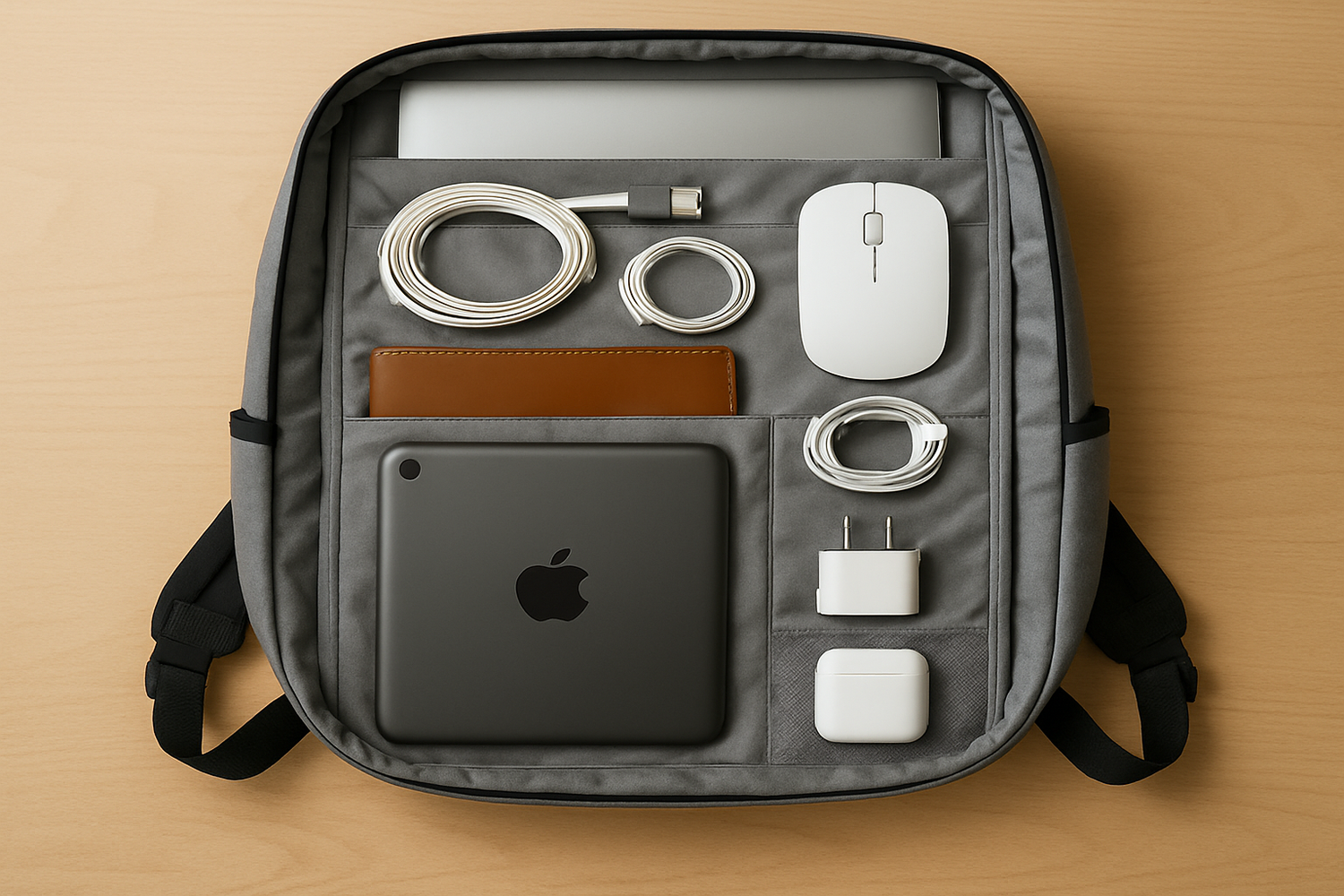 organiser son sac à dos ordinateur