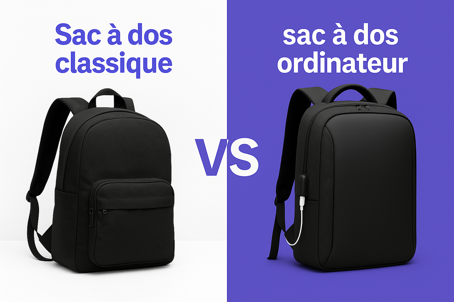 sac a dos classique vs sac a dos ordinateur