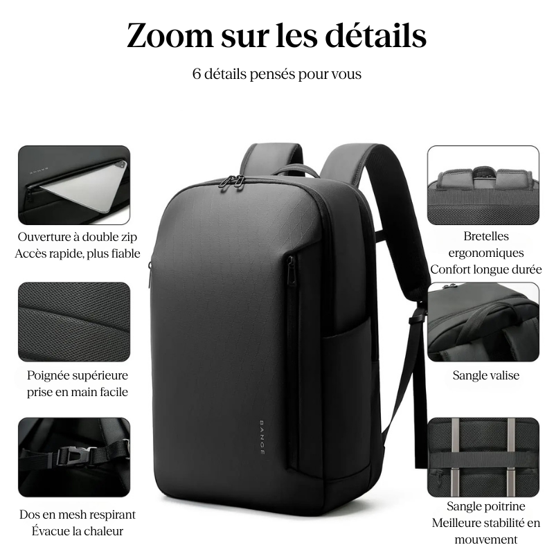 Sac à Dos Ordinateur Professionnel Homme