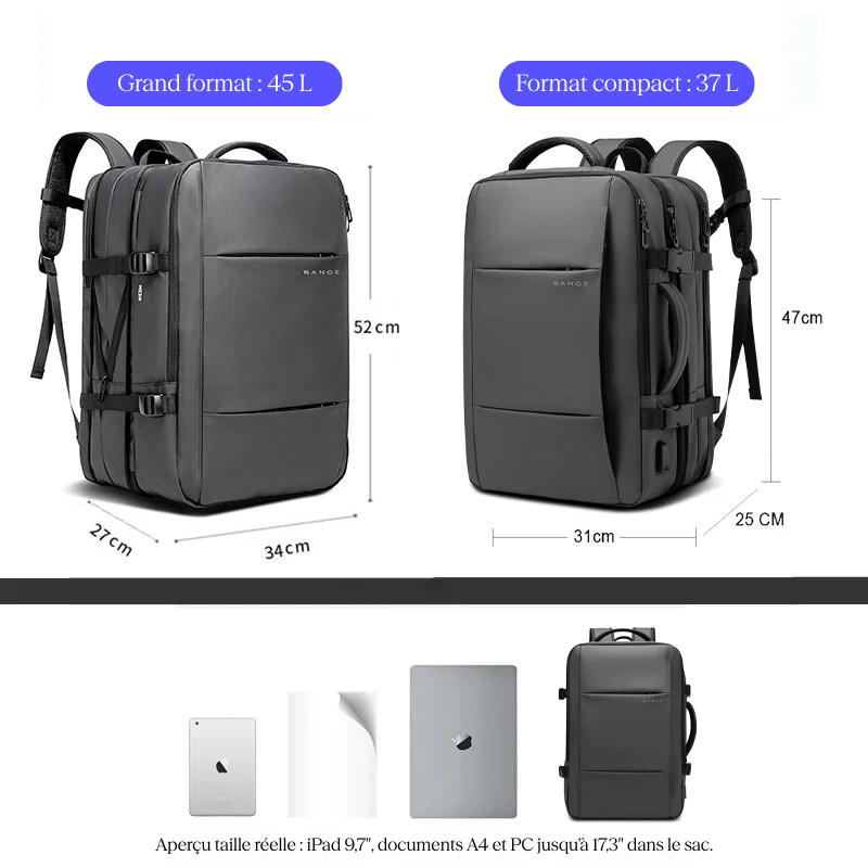 Sac à dos ordinateur voyageur d’affaires