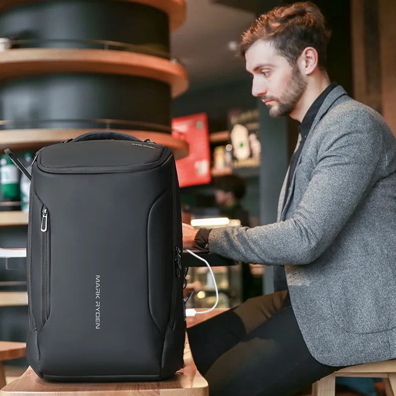 Sac à dos ordinateur grande capacité 17 pouces – Design sobre et rangement spacieux