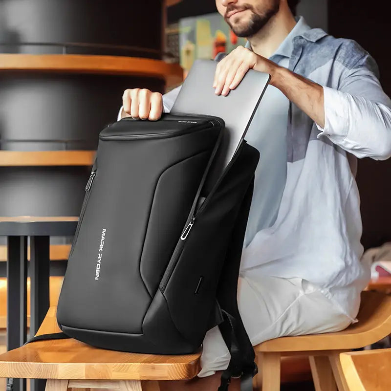 Sac à dos ordinateur grande capacité 17 pouces – Design sobre et rangement spacieux