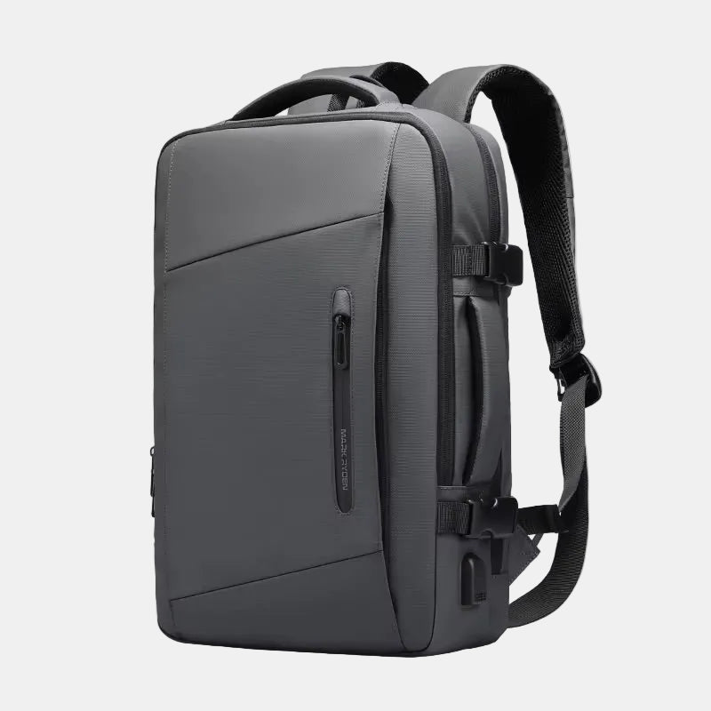 Sac à dos ordinateur extensible 36L – Grand volume, port USB, idéal voyage pro
