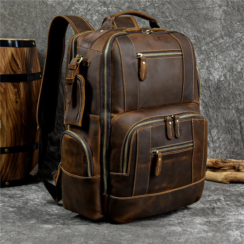 sac a dos cuir pour ordinateur