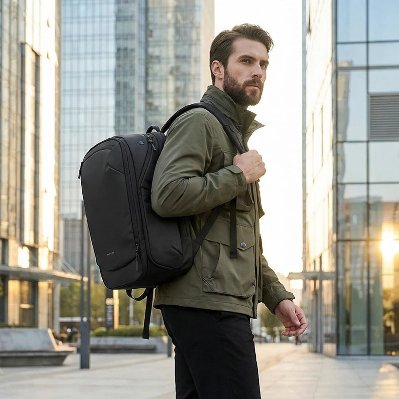 Sac à dos ordinateur 17,3" extensible 29-40L imperméable antivol 360° RFID USB