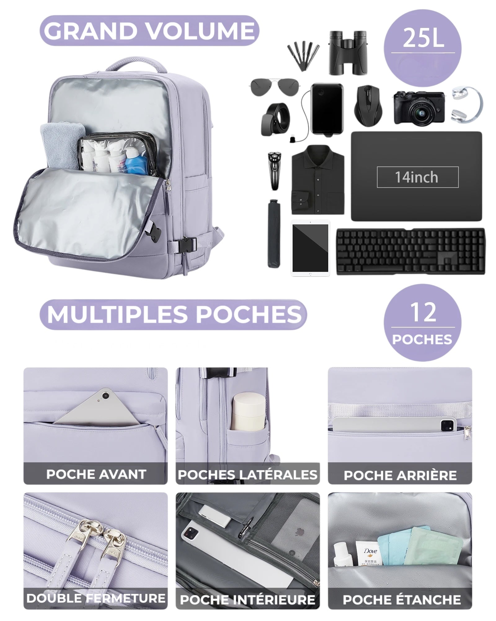 Sac à dos ordinateur style moderne