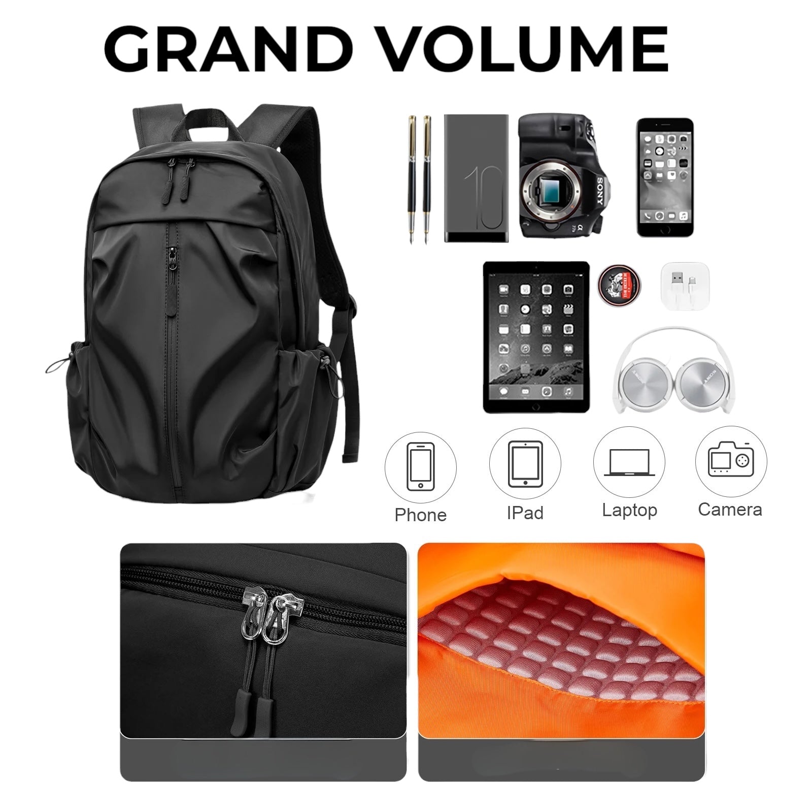 Sac à dos ordinateur 16 pouces pour hommes