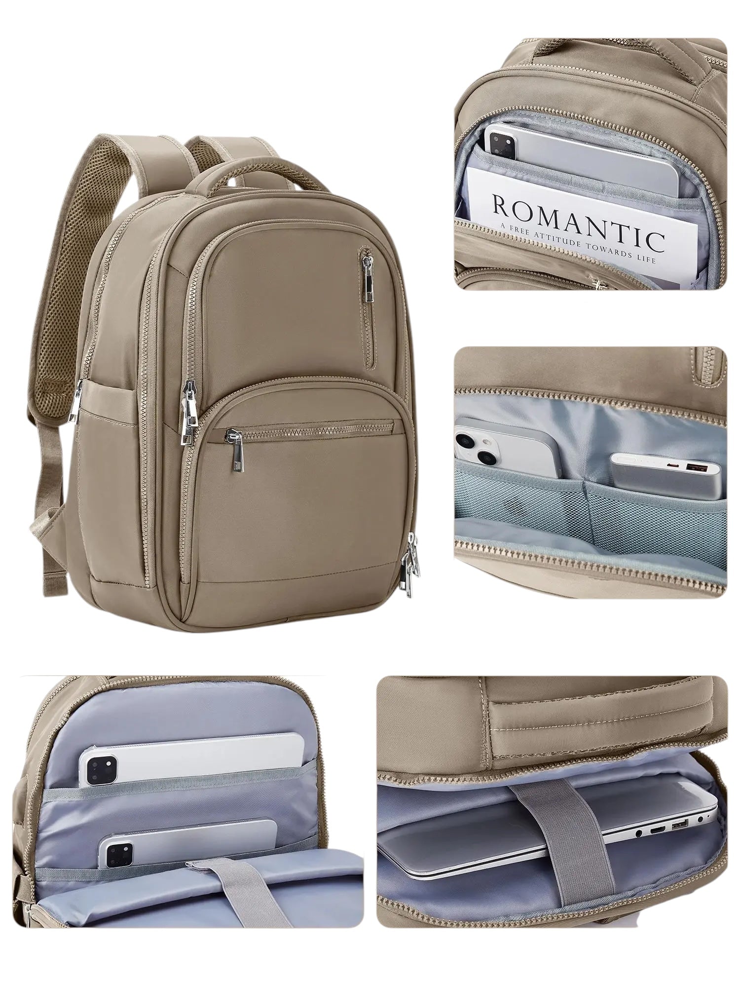 Sac à dos ordinateur homme - 13 pouces - Compatible cabine avion