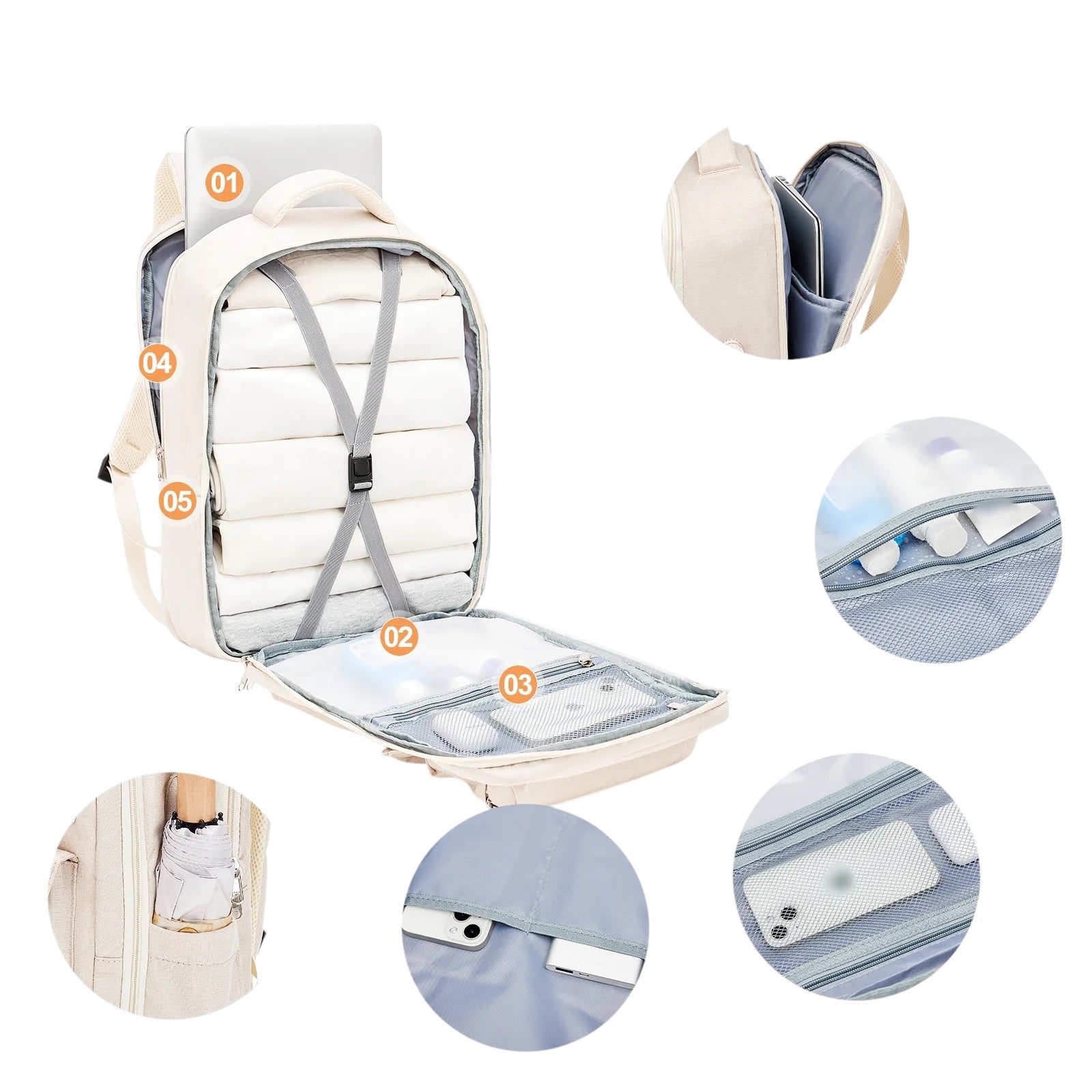 Sac à dos ordinateur homme avec port USB