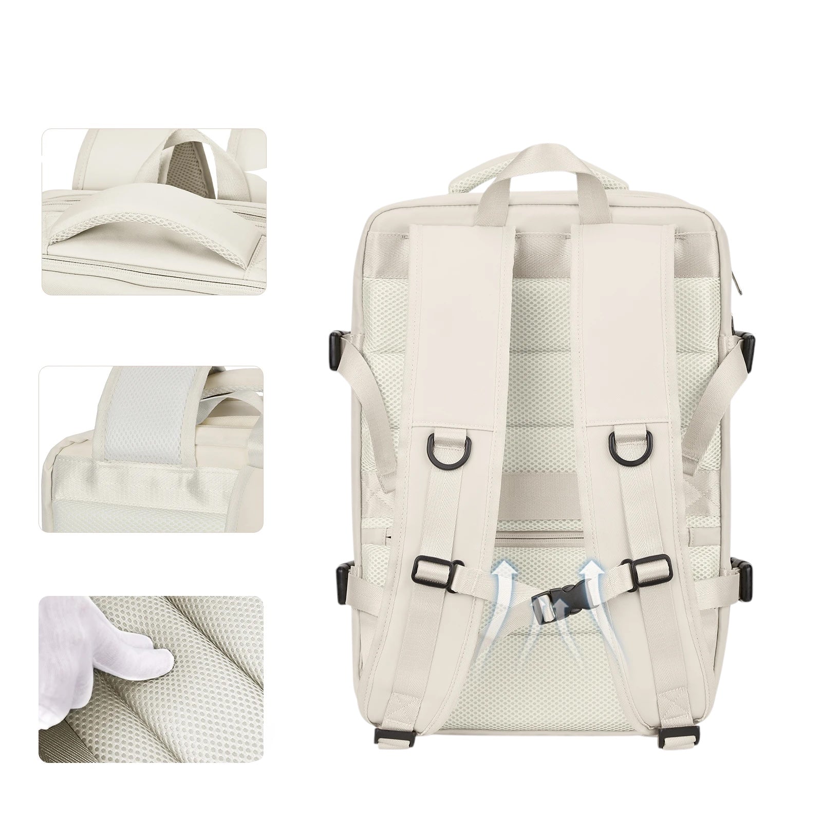 Sac à dos ordinateur homme - 15 pouces - Robuste avec renfort dorsal