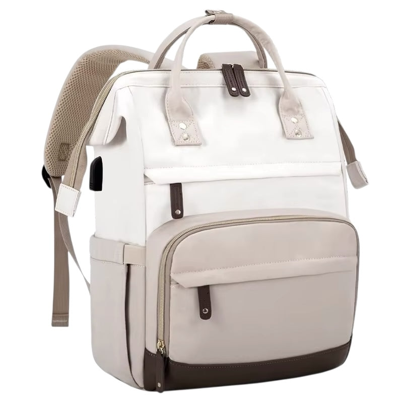 sac a dos chic beige