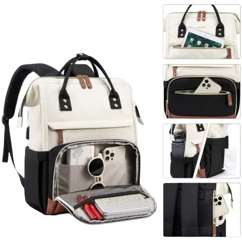 Sac à dos femme pour ordinateur 15,6 pouces – Élégance & praticité