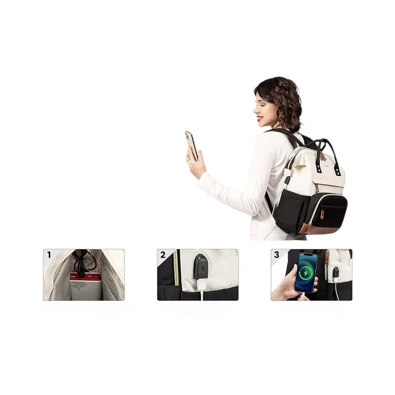 Sac à dos femme pour ordinateur 15,6 pouces – Élégance & praticité