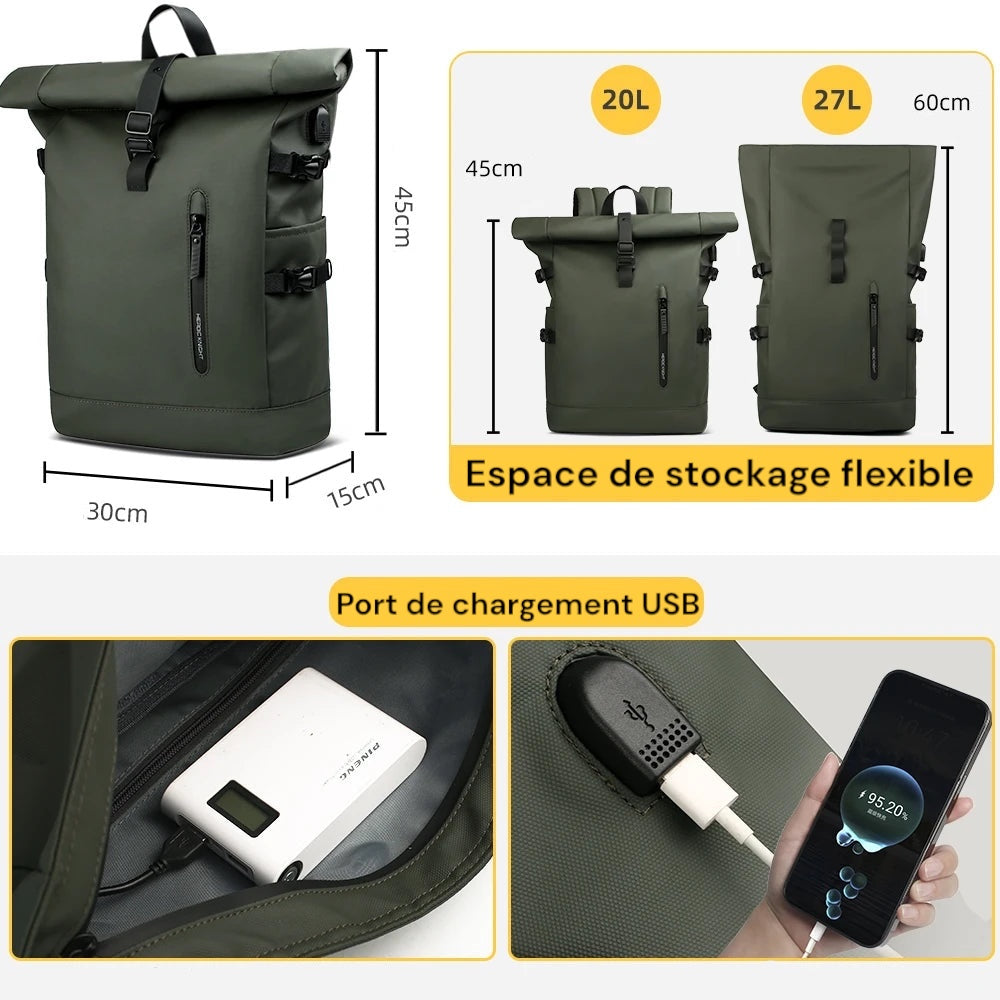 Sac à dos pour ordinateur portable imperméable