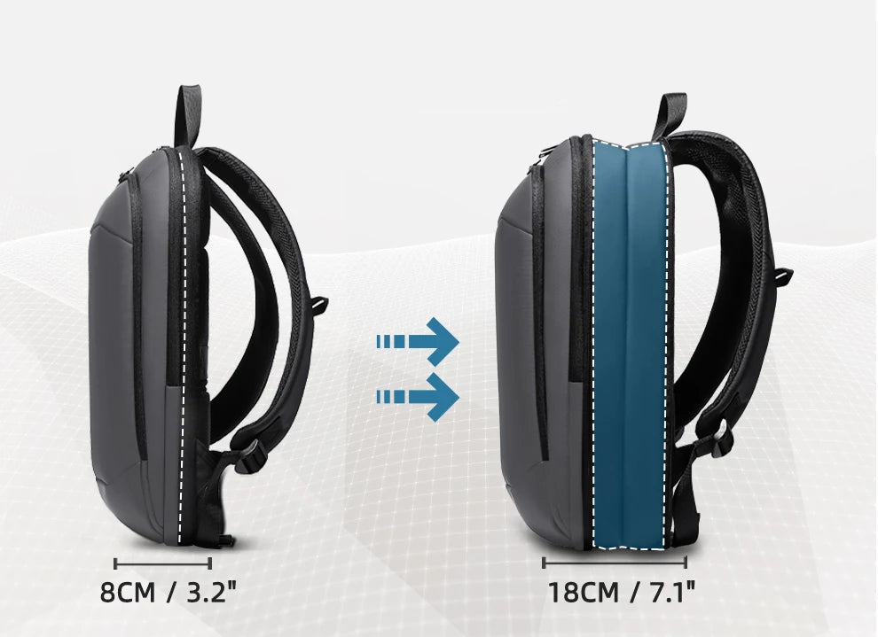 Sac à dos ordinateur 17 pouces avec port USB & extensible