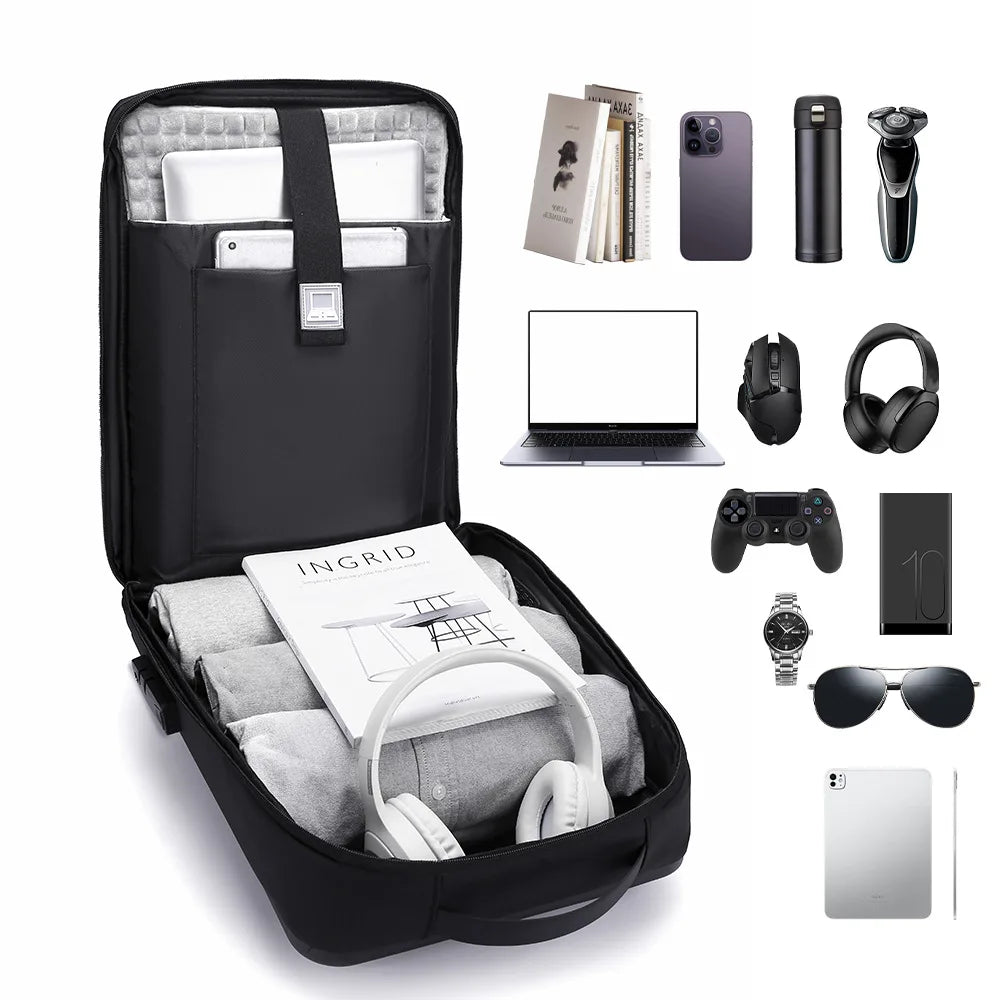 Sac à dos ordinateur premium - 15,6 pouces - coque rigide & sécurité renforcée