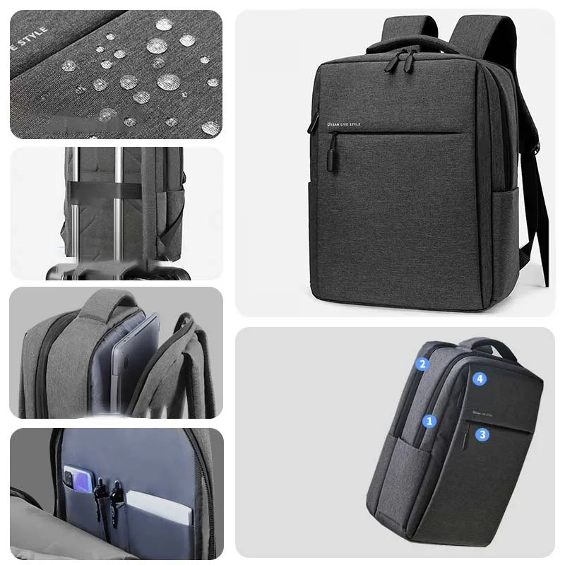 Sac à dos ordinateur 17 pouces à grande capacité