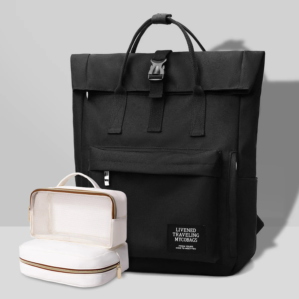 Sac à dos ordinateur noir 14 pouces pour étudiants