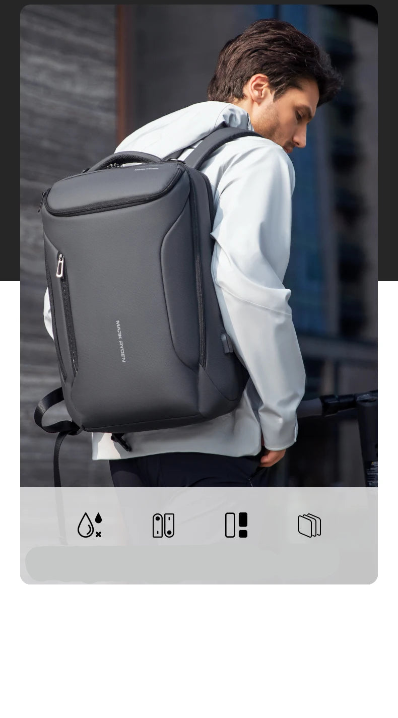 Sac à dos ordinateur 17 pouces ergonomique matelassé