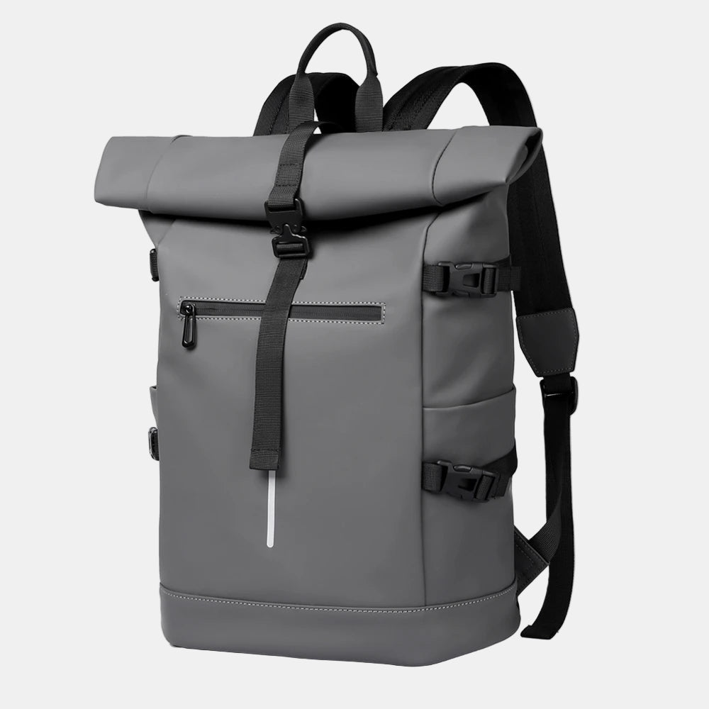 Sac à dos gris décontracté pour ordinateur portable imperméable