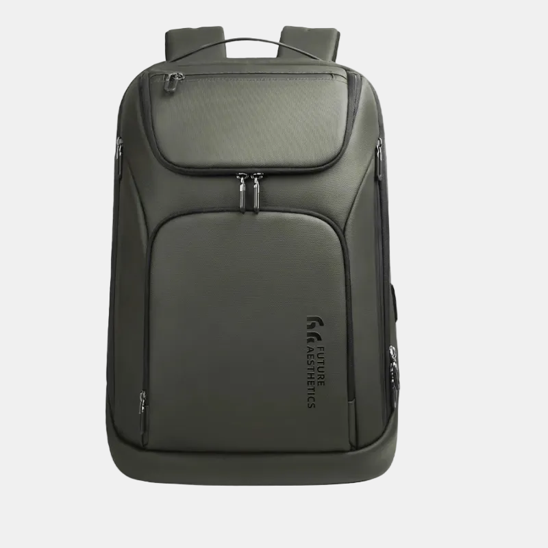 Sac à dos kaki pour ordinateur pour voyage d'affaire 17 pouces