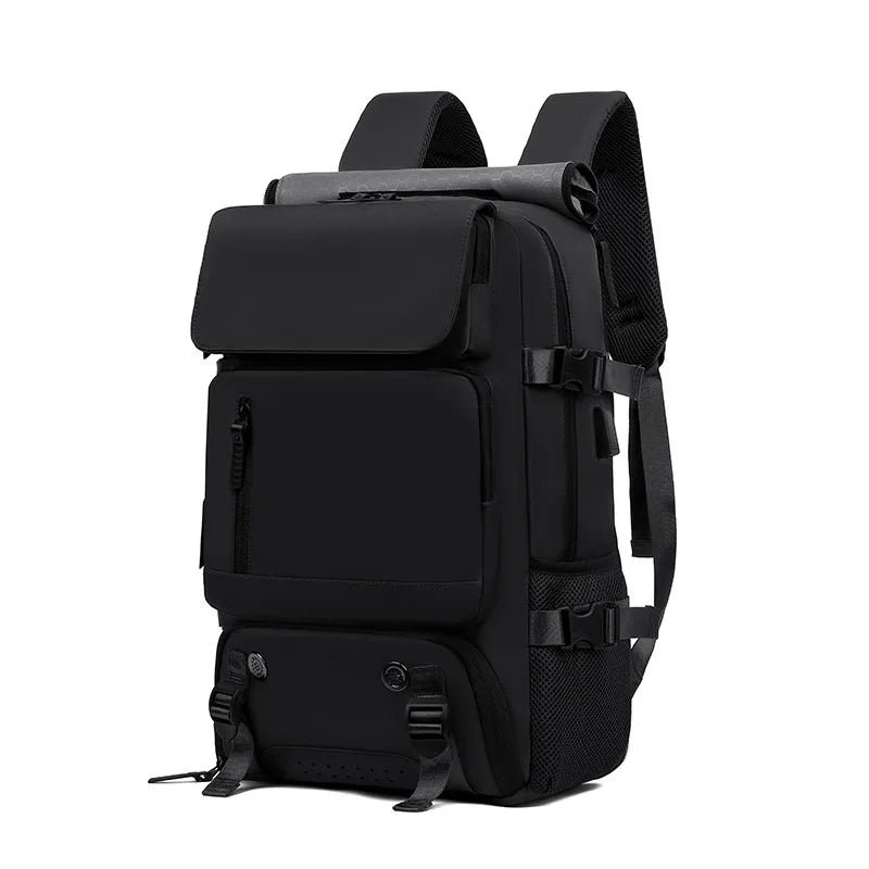 Sac à dos noir pour ordinateur portable de voyage