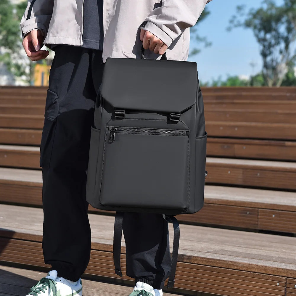 Sac à dos noir à valise pour ordinateur portable 16 pouces