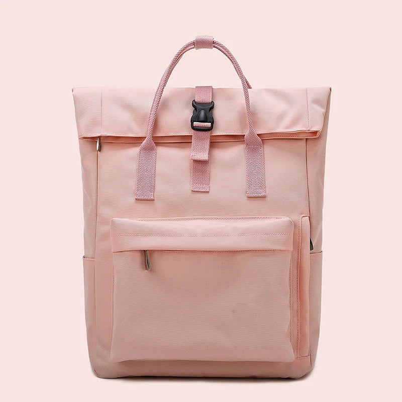 Sac à dos ordinateur rose 14 pouces pour étudiants