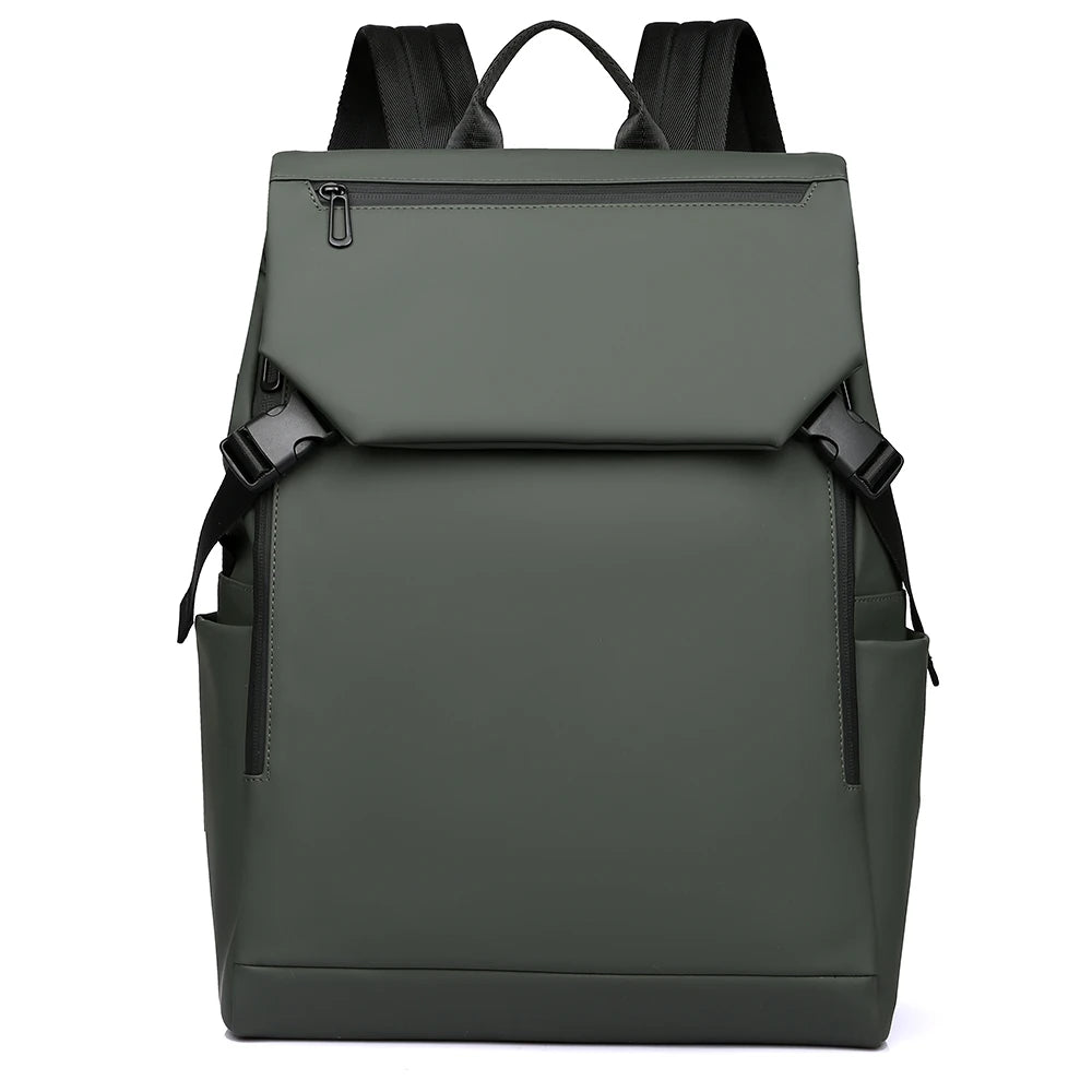 Sac à dos vert ordinateur en tissu 16 pouces