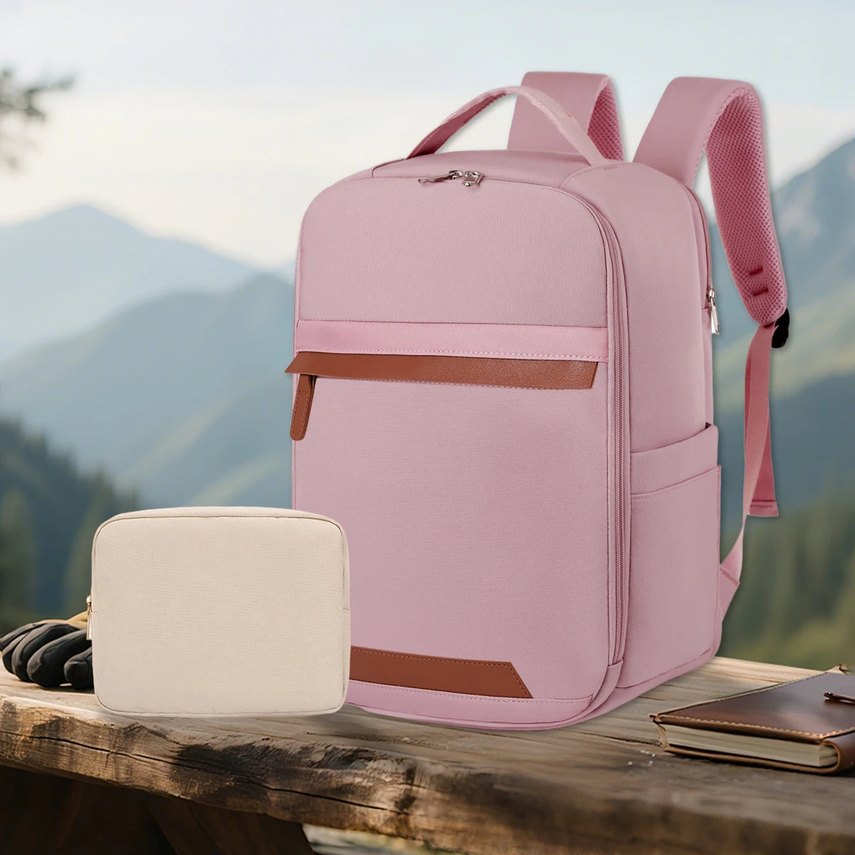 Sac ordinateur pour étudiantes à grande capacité
