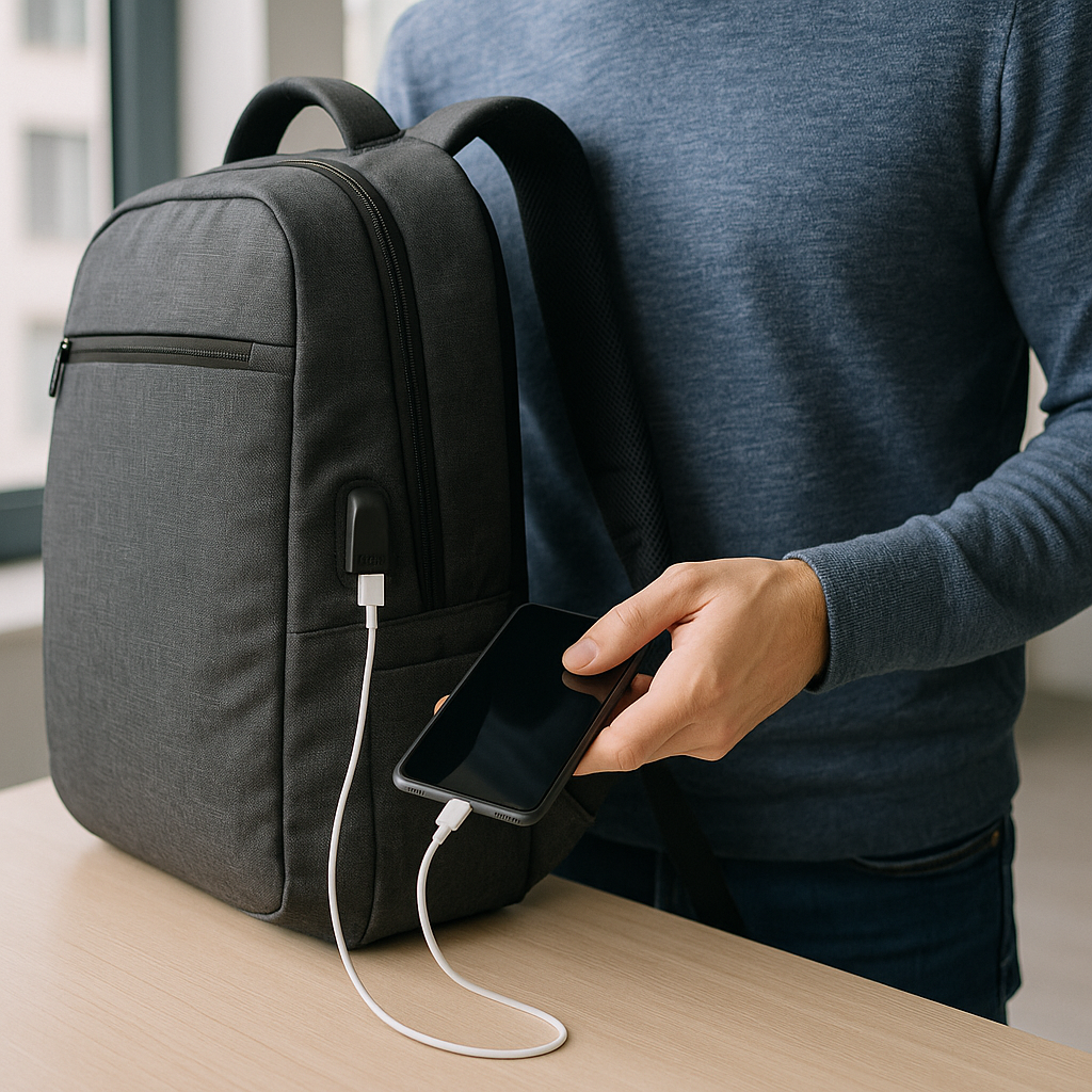 Comment fonctionne un sac à dos avec port USB
