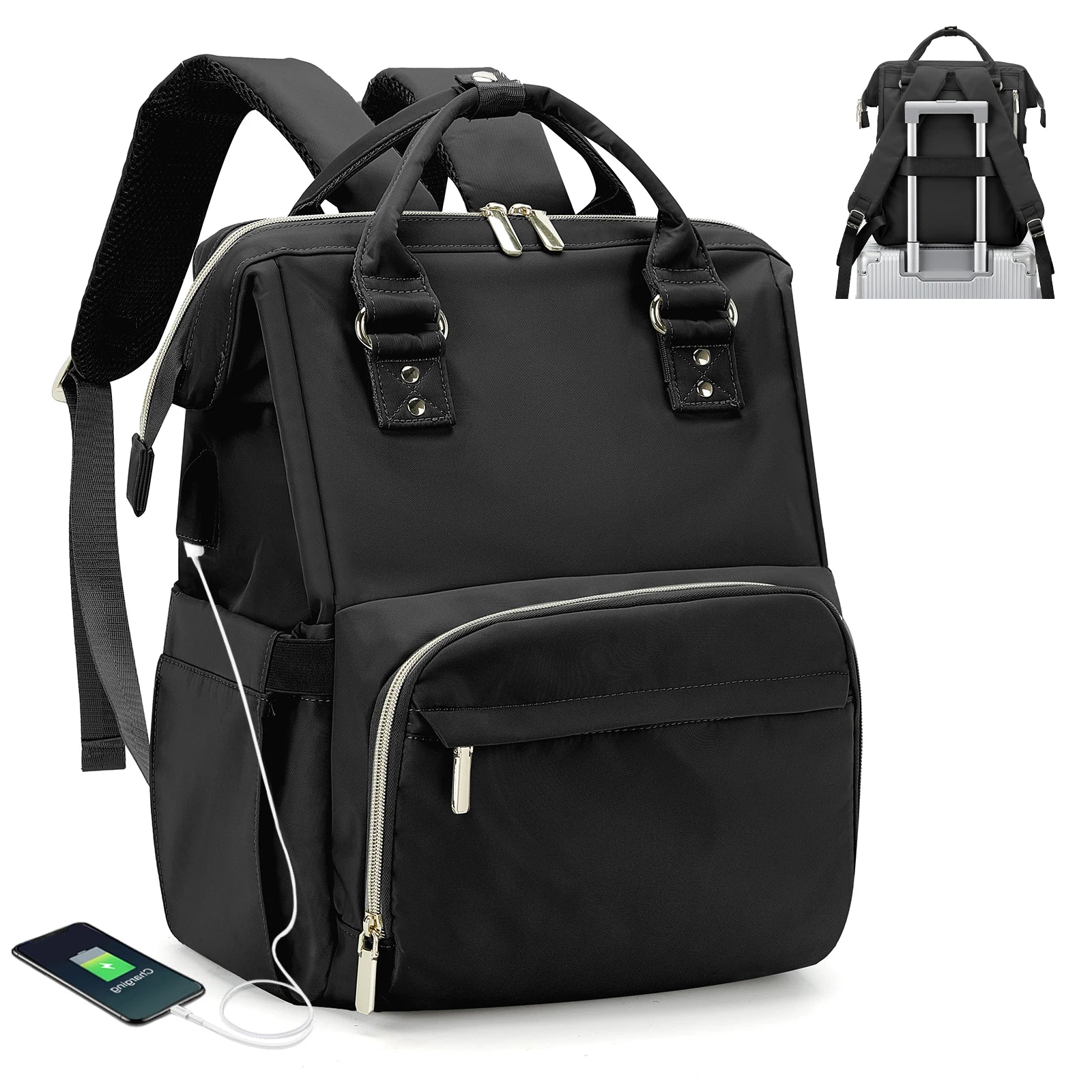 Sac a Dos Femme Pour Ordi Portable noir