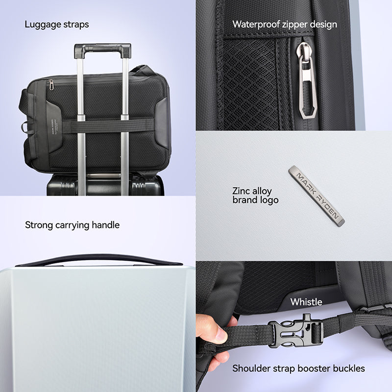 Sac à dos ordinateur rigide 17 pouces avec serrure TSA – Léger, compact et imperméable