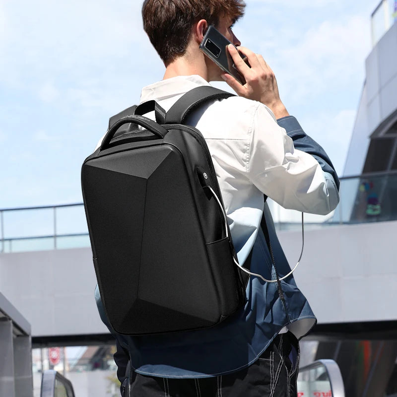 Sac à dos ordinateur premium - 15,6 pouces - design business & sécurité discrète