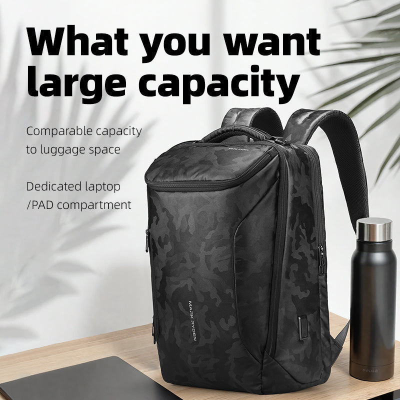 Sac à dos ordinateur grande capacité 17 pouces – Design sobre et rangement spacieux