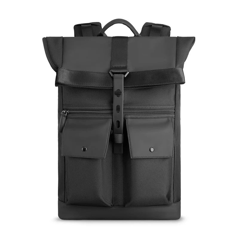 Sac à dos ordinateur imperméable 15,6" Roll-Top 23L – Port USB