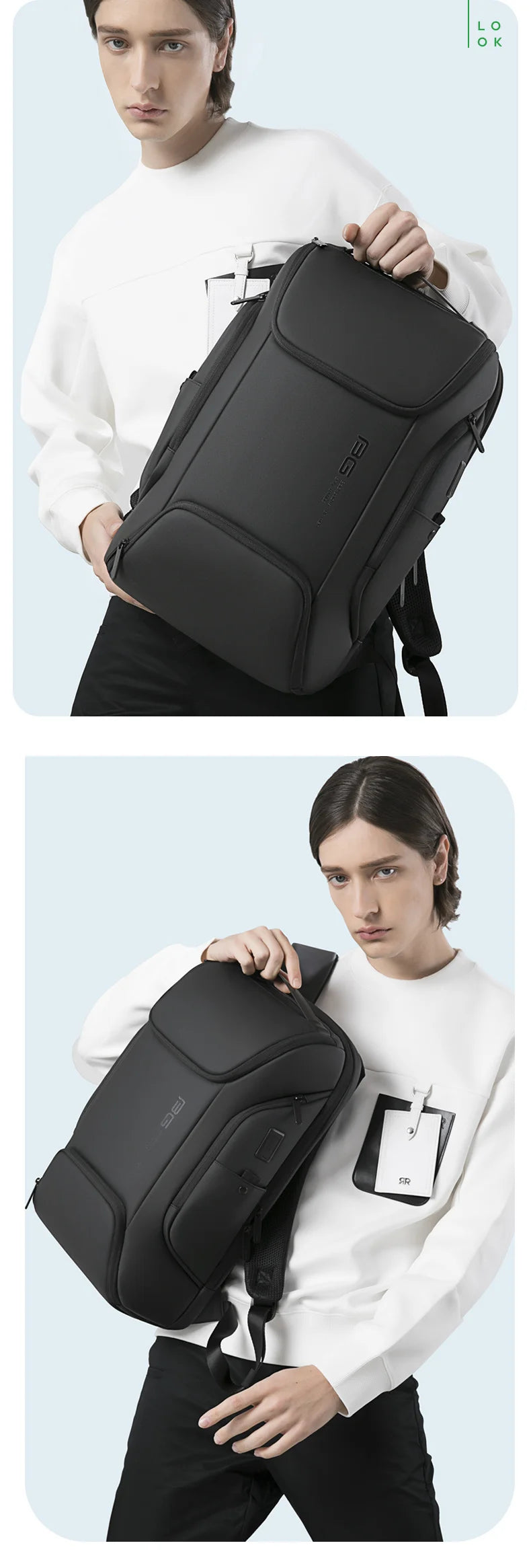 Sac à dos ordinateur Premium – 17 pouces – Design structuré & Port USB