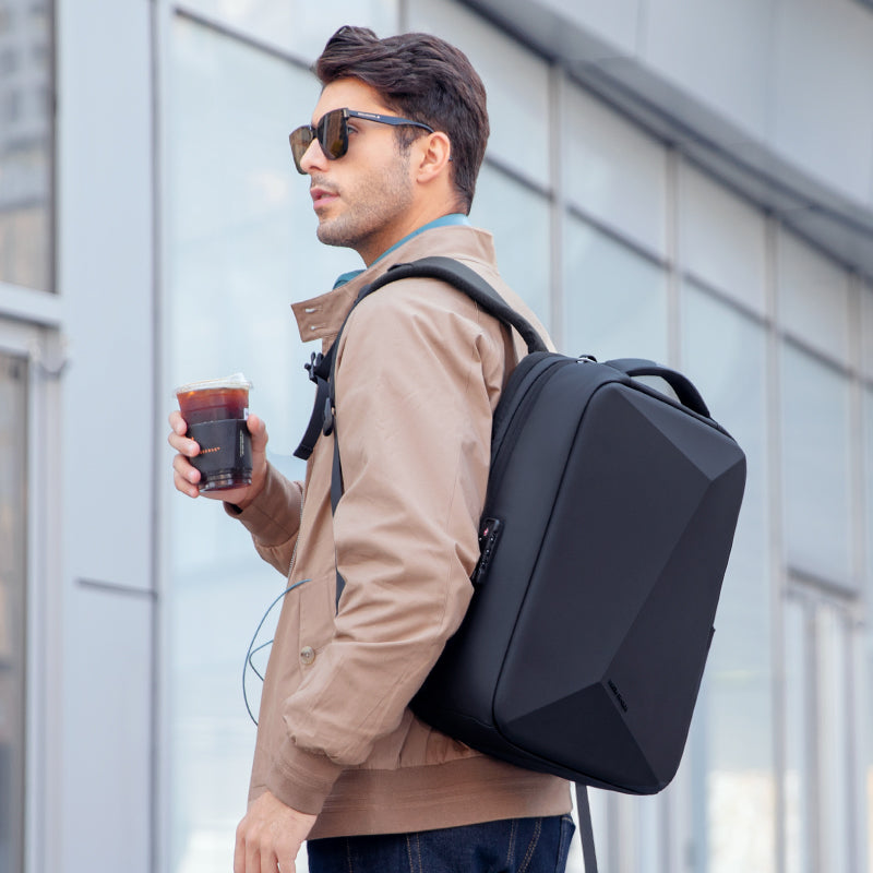 Sac à dos ordinateur rigide extensible 15,6 pouces – Étanche et antivol