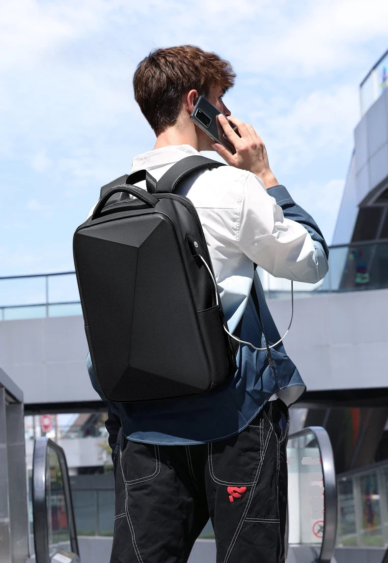 Sac à dos ordinateur premium - 15,6 pouces - design business & sécurité discrète