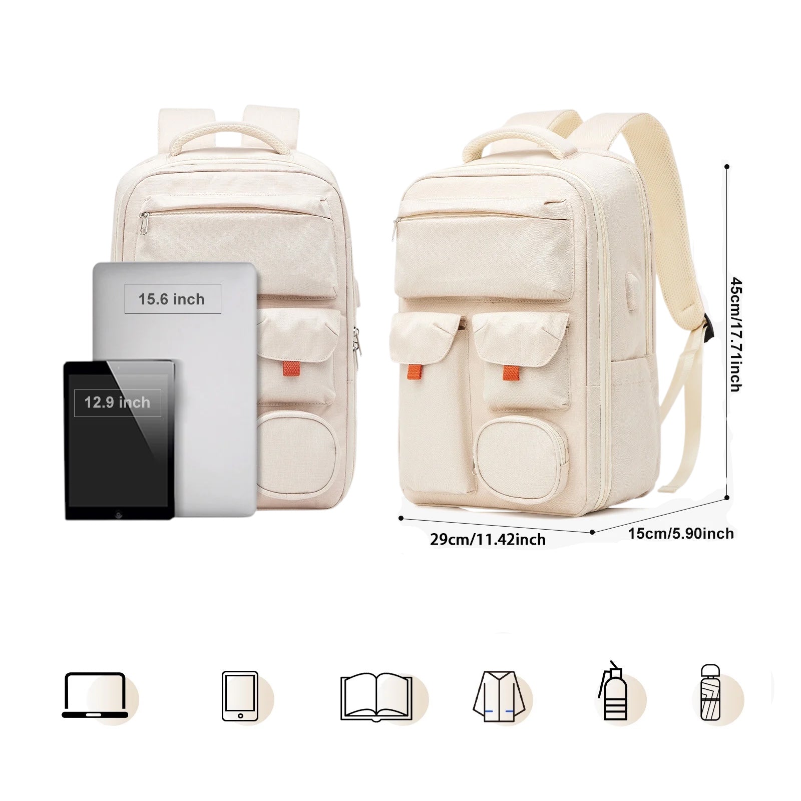 Sac à dos femme pour ordinateur 15 pouces - Long trajet