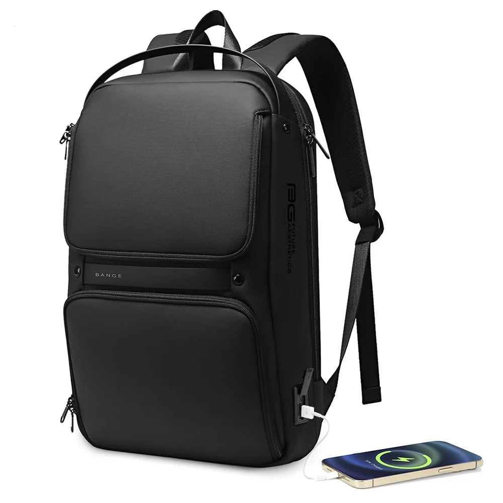 Sac à dos ordinateur Premium - 17 pouces - Design fin & port USB