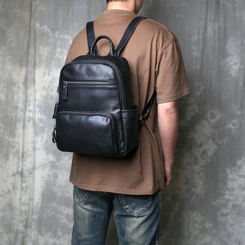 sac cuir homme 13 pouces porté