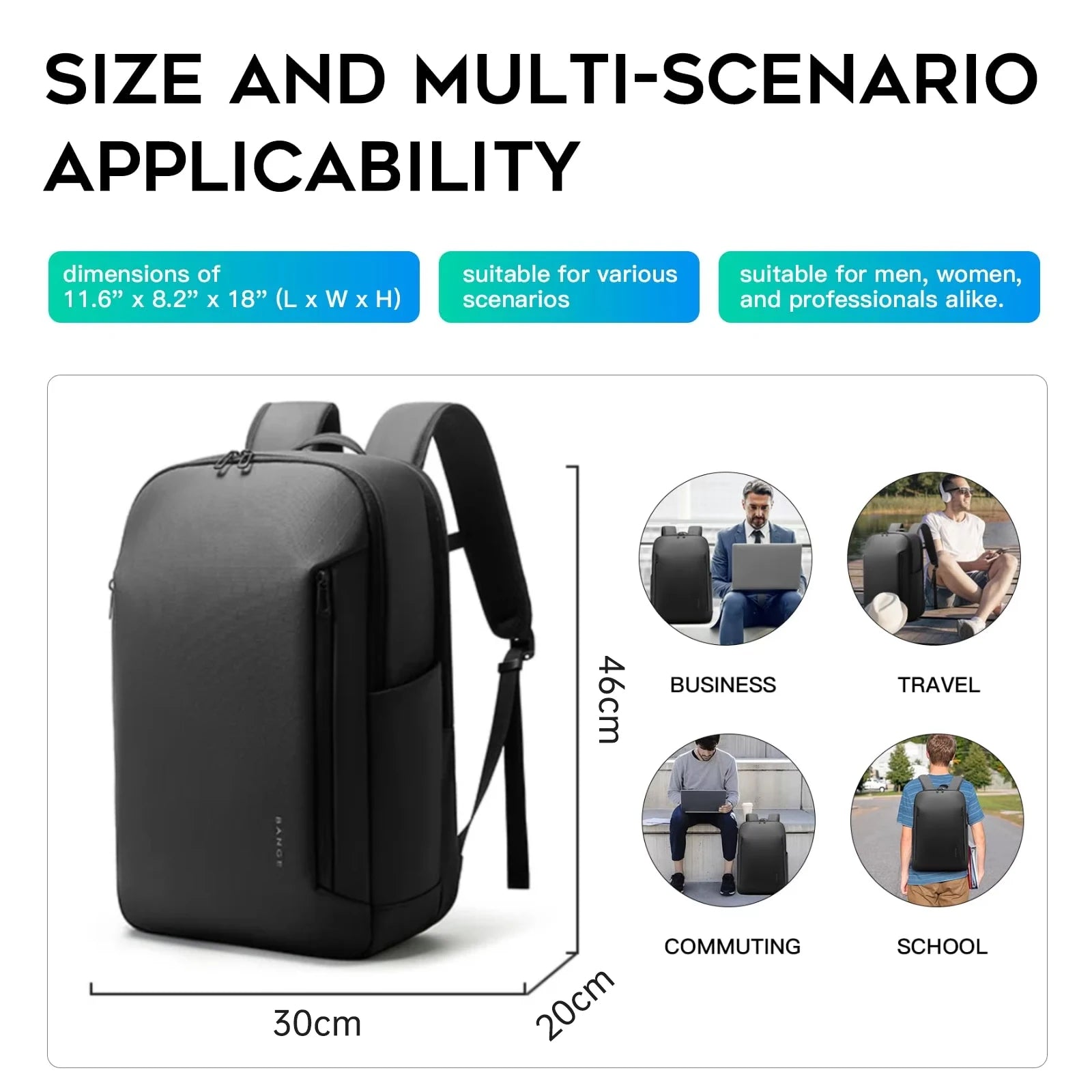Sac à Dos Ordinateur Professionnel Homme