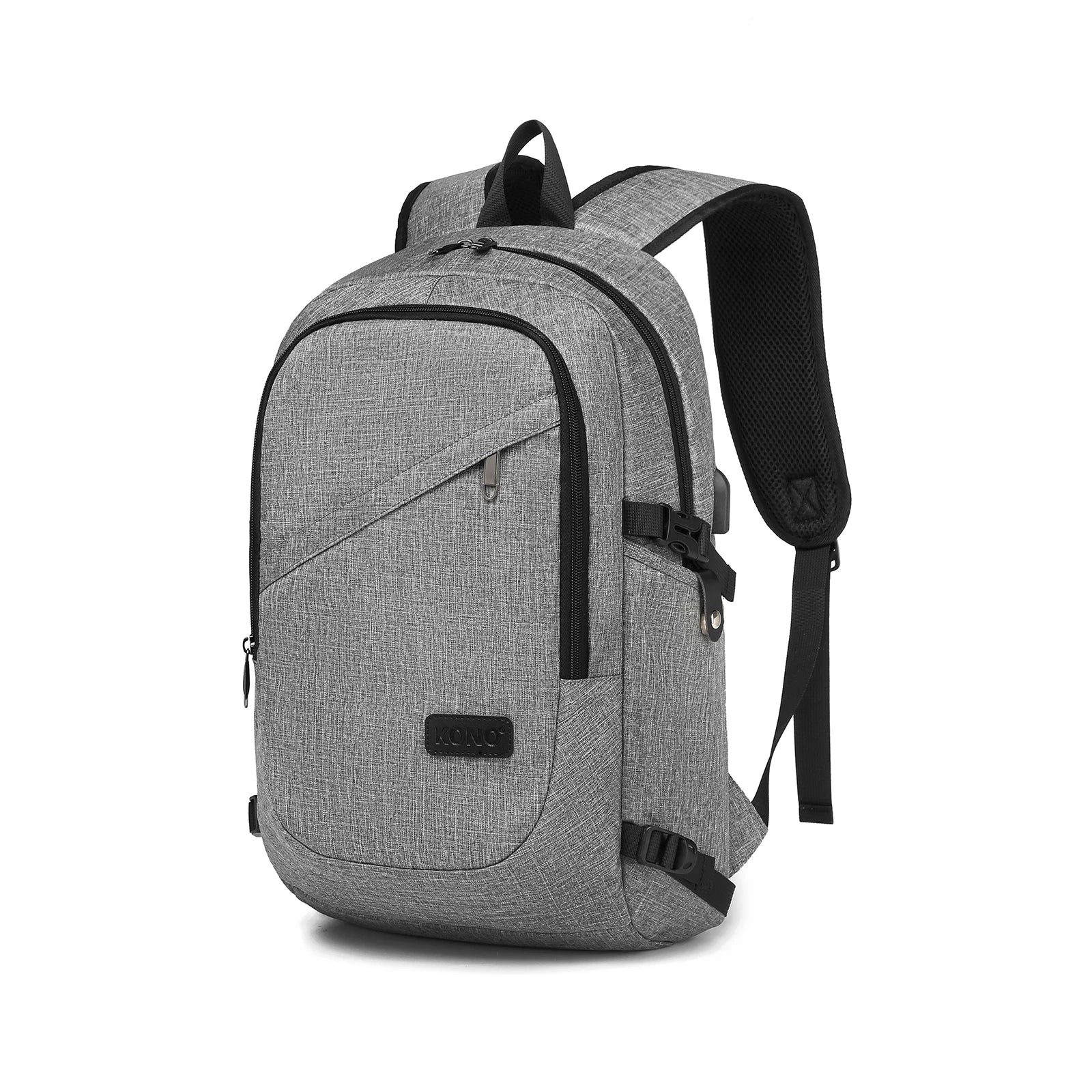 Sac à dos ordinateur homme – 15,6 pouces – léger, compartimenté & port USB