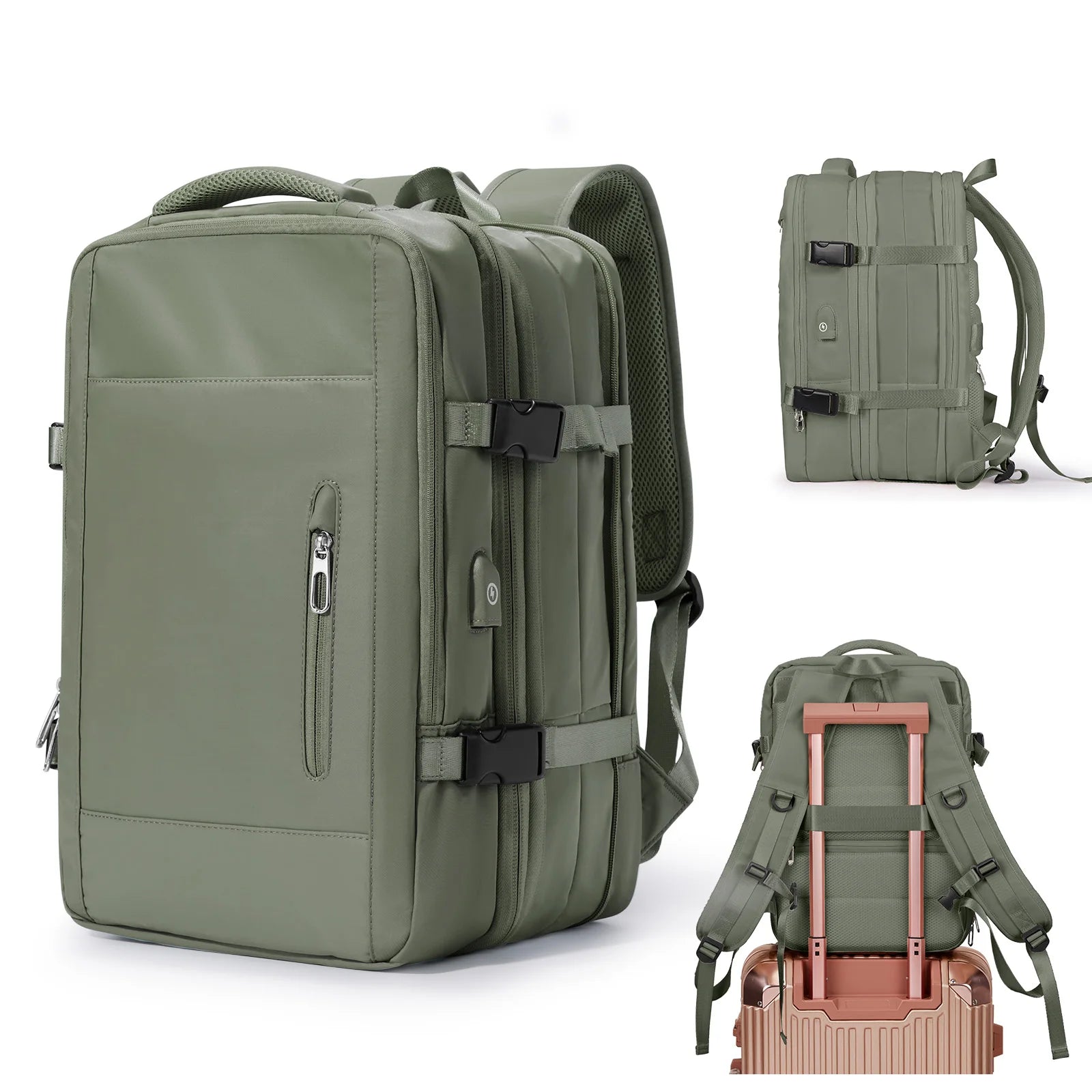 Sac à dos ordinateur homme - 15 pouces - Robuste avec renfort dorsal
