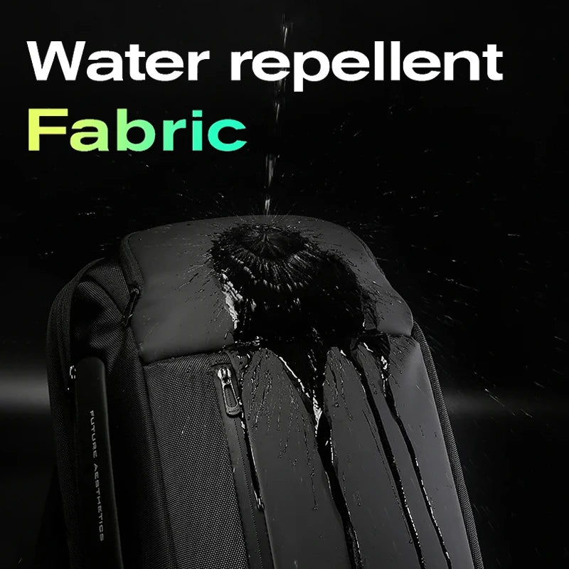 Sac à dos ordinateur noir imperméable pour le business