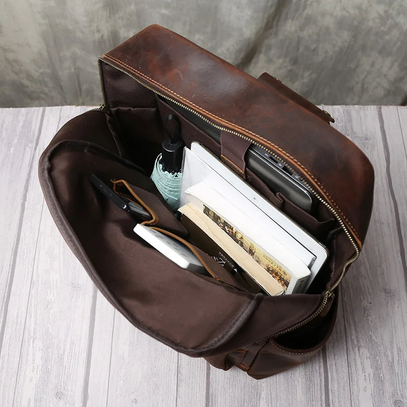 Sac à dos cuir multi poche