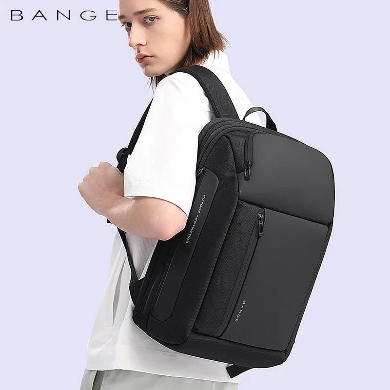 Sac à dos ordinateur noir imperméable pour le business